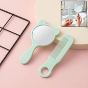 Girls handheld vanity set with mirror and comb