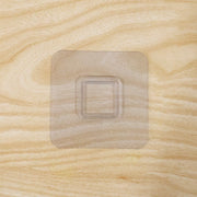 Snap-on wall hook base with clear design