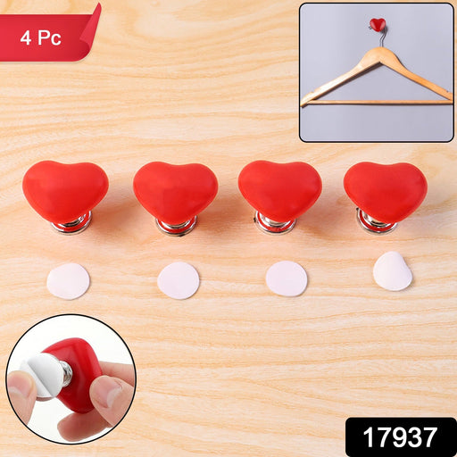 Close-up of heart-shaped door handle knob pull