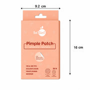 Size comparison guide for pimple patches