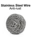 2384 Round Shape Stainless Steel Scrubber (Pack of 6) 
