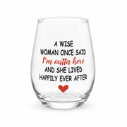 Elegant transparent glass tumbler for wine or juice