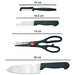 2576 Stainless Kitchen Tool Set (Butcher Knife, Standard Knife, Peeler and Kitchen Scissor) - 4 Pcs 