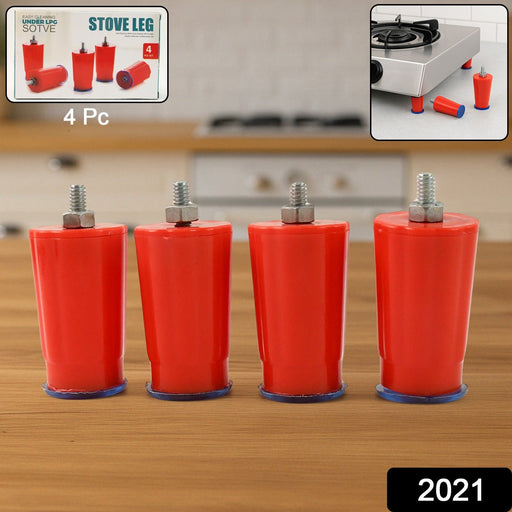 Reinforced anti-skid gas stove feet for enhanced kitchen safety.