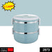 2873 Multi Layer Stainless Steel Hot Lunch Box (2 Layer) 
