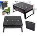 126 Folding Barbeque Charcoal Grill Oven (Black, Carbon Steel) 