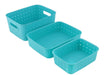 062 Smart Baskets for Storage(Set of 3) Sky Blue 