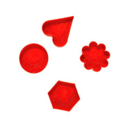 Detailed view of the easy-to-use cookie cutter set for all ages.