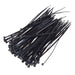 3138 4Inch Nylon Self Locking Cable Ties, Heavy Duty Strong Zip Wire Tie. Pack of 100pc - Black Amd-
