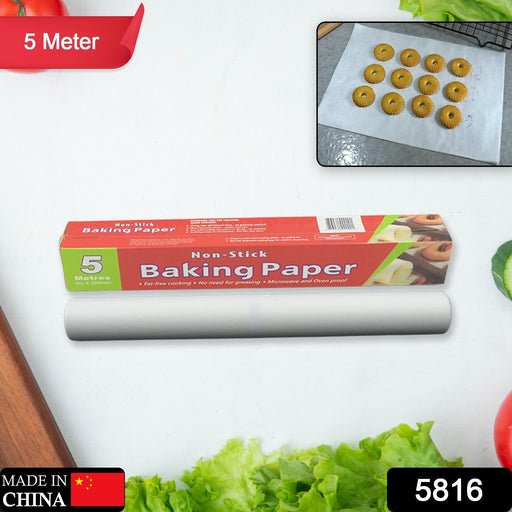 Close-up of parchment paper showing its non-stick texture and zigzag tear edge.