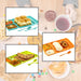 2037 4Compartment Dish with Spoon and Fork(2 Dish Set with 1Spoon and 1Fork) Dinner Plate Plastic Compartment Plate Pav Bhaji Plate 4-Compartments Divided Plastic Food Plate. 