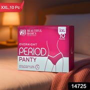 Disposable XXL size overnight menstrual panty providing full coverage