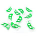 0189 10 Pcs Orange Peeler With Transparent Pouch Bag Combo 
