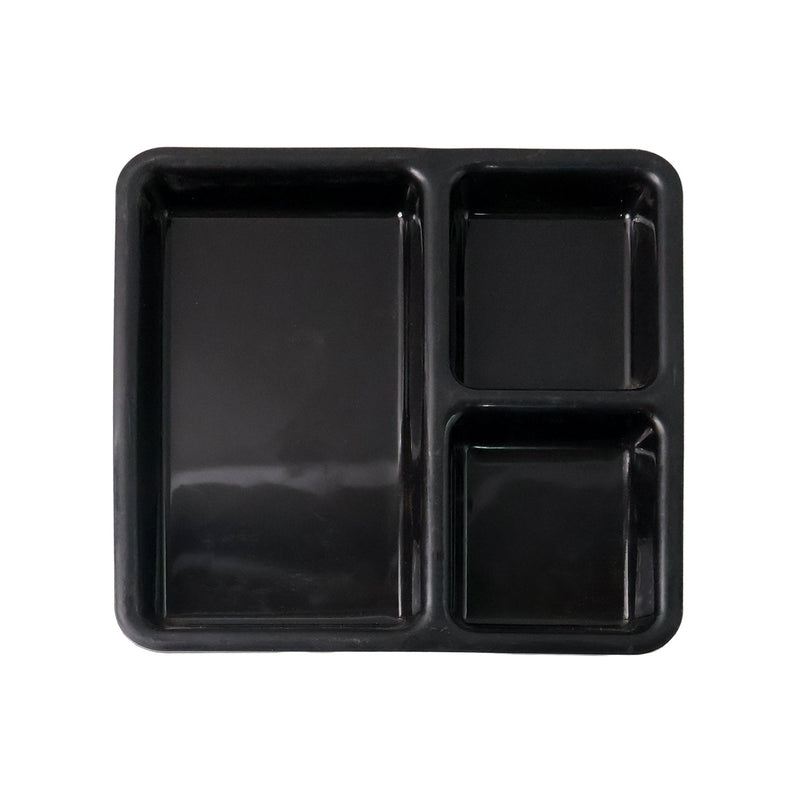 Multi-section meal serving tray for neat plating and meal portions