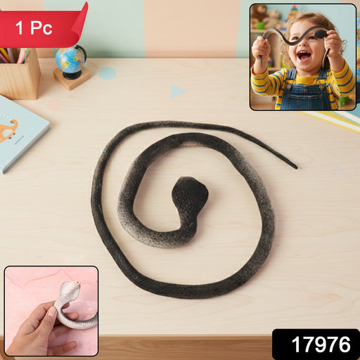 Flexible realistic dummy snake toy perfect for garden protection and fun
