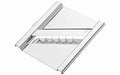 2142 6 in 1 Stainless Steel Kitchen Chips Chopper Cutter Slicer and Grater with Handle 