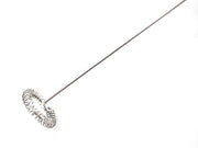 Detailed view of the easy-grip handle on the milk frother wand.