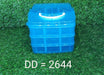 2644 3-Tier 18 Sections Transparent Stackable Adjustable Compartment Slot Plastic Craft Storage Box 