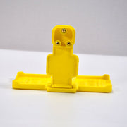 6496Y Multi-Purpose Wall Holder Stand for Charging Mobile Just Fit in Socket and Hang (Yellow) 