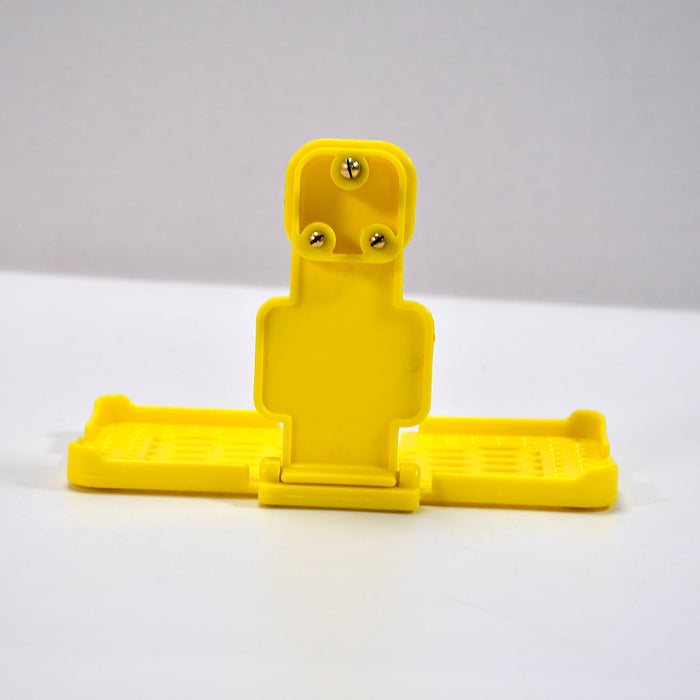 6496Y Multi-Purpose Wall Holder Stand for Charging Mobile Just Fit in Socket and Hang (Yellow) 