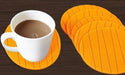 129 6 pcs Useful Round Shape Plain Silicone Cup Mat Coaster Drinking Tea Coffee Mug Wine Mat for Home 