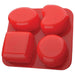 0773 Silicone Circle, Square, Oval and Heart Shape Soap And Mini Cake Making Mould 