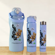 Multipurpose water bottle set ideal for gym, school, and travel hydration