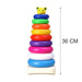 8015 Plastic Baby Kids Teddy Stacking Ring Jumbo Stack Up Educational Toy 9pc 