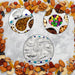 2075 Multipurpose 7 Compartment Dry Fruit Serving Rotating Tray , Candy, Chocolate, Snacks Storage Box, Masala Box 