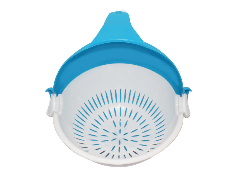 1093 Multi-Functional Washing Fruits and Vegetables Bowl & Strainer with Handle 