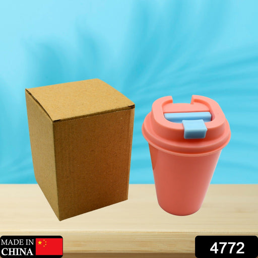 Leak-proof plastic travel mug with an appreciation message from Trekola.