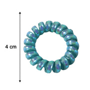 Size reference for colorful spiral coil hair band