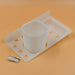 4776 3 in 1 Plastic Soap Dish and plastic soap dish tray used in bathroom and kitchen purposes. 
