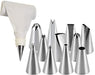 0836 12 Piece Cake Decorating Set of Measuring Cup Oil Basting Brush 