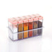 122 Plastic Spice Jars (6 pcs, 14x22x8cm, Multicolour) 