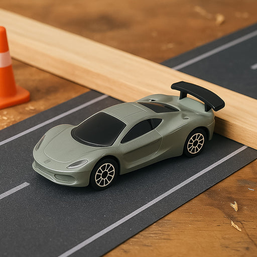 Front view of a vibrant Multicolor Metal Mini Car Toy for kids