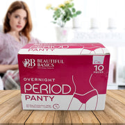 A compact 10-piece Women's Emergency Kit, neatly packaged with essential feminine hygiene items.
