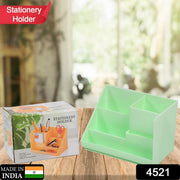 4521 Stationary Holder Desk Organizer Space Saver Storage Stand Pen, Pencil Holder Multi Compartments Stationery Holder ( Color Box ) 