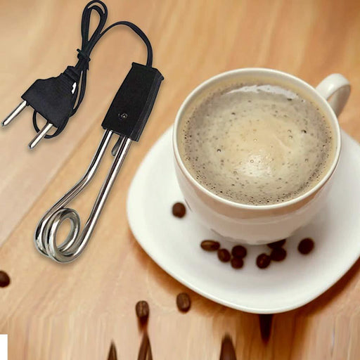 Dabster Instant Immersion Heater warming a cup of coffee
