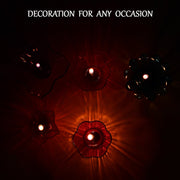 6320 Magical Reflection Diya Set with 6 Attractive Design Cup Set Of 12 Pieces 