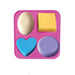 0773 Silicone Circle, Square, Oval and Heart Shape Soap And Mini Cake Making Mould 