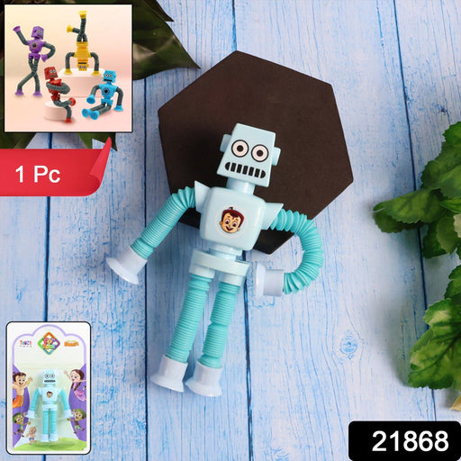 Robot design stretchable spring toy for kids' creative play