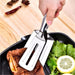 2919 MULTIFUNCTION COOKING SERVING TURNER FRYING FOOD TONG. STAINLESS STEEL STEAK CLIP CLAMP BBQ KITCHEN TONG. 