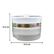 The Storenzo Sprout Maker 4 Layer on a kitchen counter, a convenient kitchen essential.
