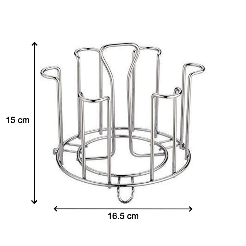 Kitchen glass organizer in a modern Indian kitchen setting.