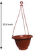 0840 Hanging Flower Pot with Hanging Roap 