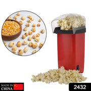 Compact hot air popcorn maker machine on a kitchen counter.
