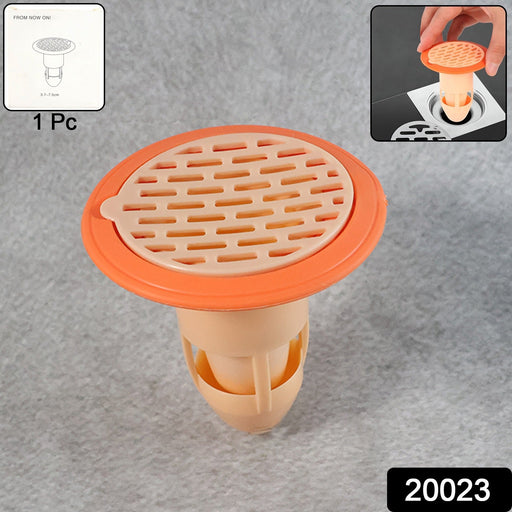 Close-up of flexible plastic hair catcher drain strainer for kitchen and bathroom