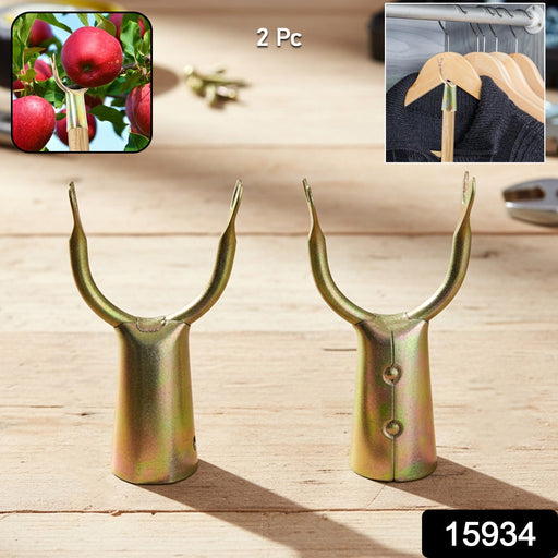 Manual fruit picker attachment used to pluck apples and mangoes from trees