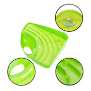 Practical sink strainer for effective draining of food waste and keeping sponges dry.